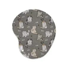 Mousepad – Gatos - Ergonômico Apoio De Punho Pulso
