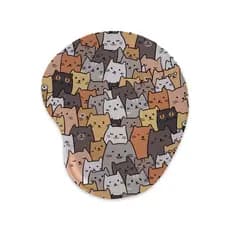 Mousepad – Gatos - Ergonômico Apoio De Punho Pulso