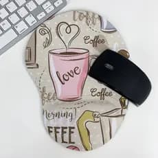 Mousepad – Café - Ergonômico Apoio De Punho Pulso
