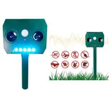 Repelente Solar Ultra-Sônico para Espantar Rato Gato Pombo Cobra Morcego com Sensor Inteligente