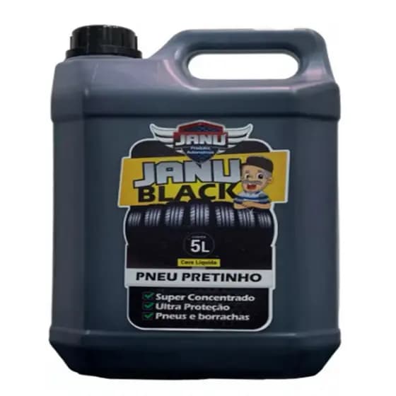 PRETINHO DE PNEU JANU BLACK  5 L - JANU PRODUTOS AUTOMOTIVOS