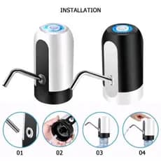 Bomba Elétrica para Galão Bebedouro de água Universal USB Recarregável