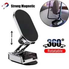 Suporte Magnético Forte Para Telefone De Carro Giratório Smartphone De Celular Dobrável Alta Qualidade