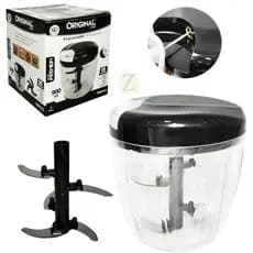Processador De Alimentos Manual 900ML ORIGINAL Com 5 Lâminas Triturador cortador de legumes