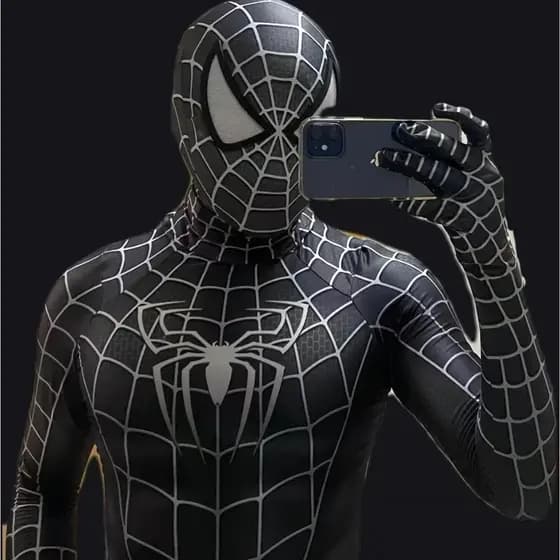 Fantasia Cosplay Homem Aranha Venom Tobey Filme versões PS4 PS5 GAME Para Festas Eventos e Carnaval