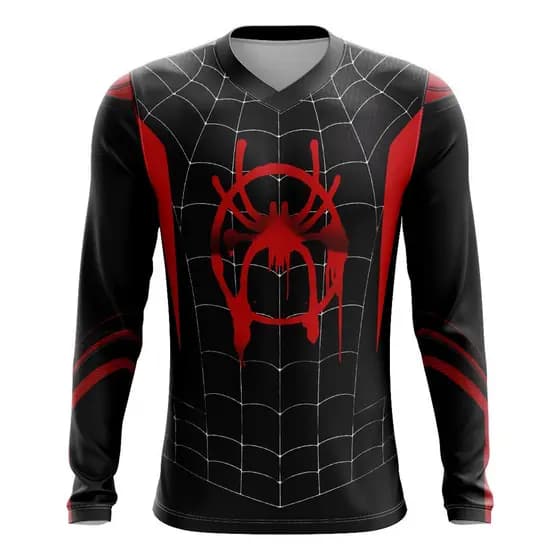 Camisa Homem-aranha Miles Morales Aranhaverso Regata