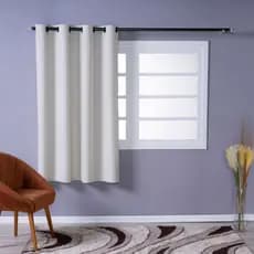 Cortina Blackout PVC 1,10m x 1,30m Para Quarto e Sala Corta 100% a Luz do Sol Blecaute
