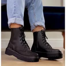 Bota Coturno Feminina Tratorada Blogueira Envio Ja Inverno