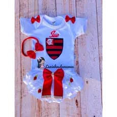 Roupa body bebê times Bori temático times