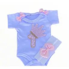 Body Roupa Bebê mesversario princesa de luxo