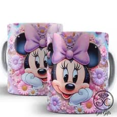 Caneca Xicara Minnie Disney EFEITO 3D