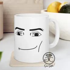 Caneca Porcelana Roblox Man Faces Divertidas Gamer Para Presente de Aniversário