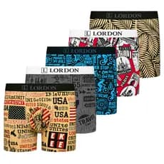 kit 5 Cuecas Boxer Adulto Masculino P ao Plus Size Estampada Microfibra