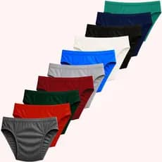 Kit 10 Cueca Slip Masculina Adulto Tradicional P ao Plus Size Microfibra