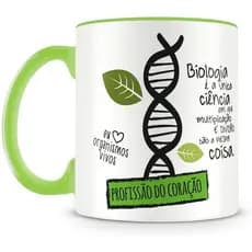 Caneca Branca Profissões Biologia