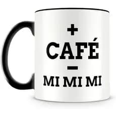 Caneca Preta + Café - Mimimi