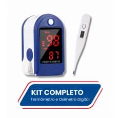 Kit Termômetro Digital E Oximetro Digital Pulse