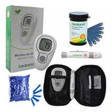 Kit Medidor de Glicose Bioland G425-3 + 25 Tiras + 25 Lancetas + Bolsa
