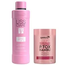 Reconstrução Instantânea P.tox Bambu 1 Kg + Shampoo Antiresíduos 1 Litro