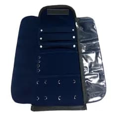 Mostruário jóia pano para semijoia pasta estojo tamanho médio bolsos com zíper envio imediato