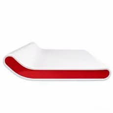 Assento para Banqueta Alta de Cozinha Branco com Rosa