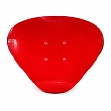 Assento para Banqueta Alta de Cozinha em Acrílico Vermelho