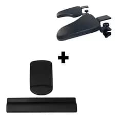Kit Par Apoio Antebraço Ergonômico Nr17 + Mouse Pad + Keypad