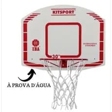 Tabela Basquete À Prova D´água Aro 41cm C/rede Kitsport