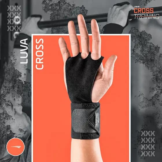 Luva Cross Fit Hidrolight Palma em Couro Legítimo - PRODUTO ORIGINAL ENVIO IMEDIATO
