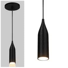 Lustre Pendente Decorativo Design 3D - ABS174 - PRETO