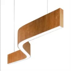 Lustre Madeira Grande Comprido Linear Z Slin 92cm - SNK 03 - Tauari