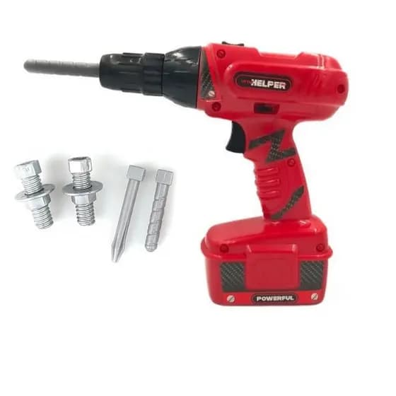 Kit Ferramenta Infantil Furadeira Parafusadeira Construção