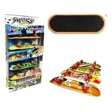 Kit 5 Skate De Dedo Lixa Fingerboard Mini Skate Board