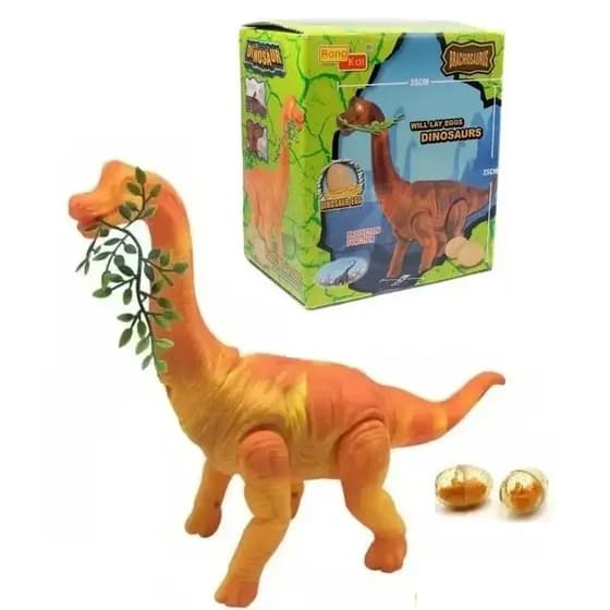 Dinossauro Braquiossauro Projeta Imagem Bota Ovo Anda Som