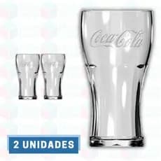 2 Copo Vidro Coca-Cola Contour 470ML Clássico Nadir Figuereido