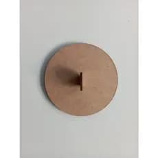Kit 5 Tampa em MDF crú para Lata Grande (ervilha e milho) 16,5cm de diâmetro