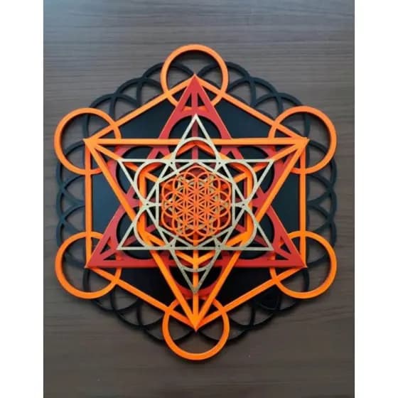 Geometria Sagrada Personalizada 40cm em MDF