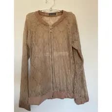 Blusa Rendada Bege/Nude - Casaco para mulheres - Brechó/Bazar
