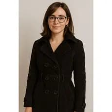 Sobretudo Preto Marisa - Blazer feminino inverno - Casaco de frio para mulheres / Bazar/Brechó