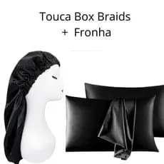 Touca Box Braids Cetim + Fronha \ Touca simples anti frizz