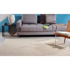 Tapete para sala Classic 2 x 2,50 Perola macio Felpudo antiderrapante