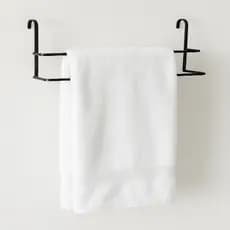 Suporte Para Toalhas Toalheiro de Box Preto 47cm Banheiro