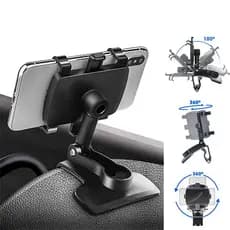 Suporte Multifuncional para Celular no Carro Ajustável e Pronto para Uso em Diferentes Ângulos