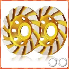 Kit 2 Disco Desbaste Rebolo Diamantado Turbo 115mm