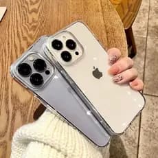 Capinha Capa Anti Impacto Transparente Silicone iPhone 6 7 8 X 11 12 13 14 15 16 17 Pro Max Mini