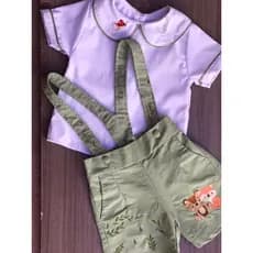 Conjunto Bordado Infantil Floresta Encantada – Personalizado com Nome