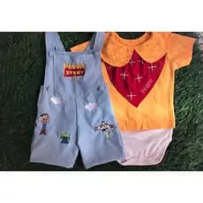 Conjunto Toy Story Infantil Bordado Personalizado com Nome – Feito Sob Encomenda