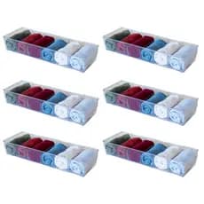 Kit 6 Colmeia Organizadora em Acrílico para Gavetas Calcinha Meia C/Divisória Roupinhas de bebe Body