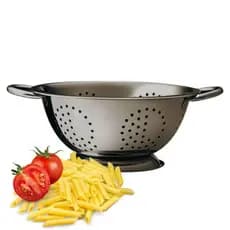 Escorredor De Macarrão Massas Aço Inox Com Alça
