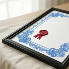 Moldura Quadro A4 20x30 Porta Certificado Diploma Foto P/ Parede